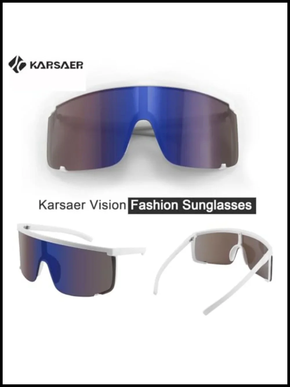 Oversized Shield Sunglasses UV400 Protection Cycling Outdoor Sports Visor Shades